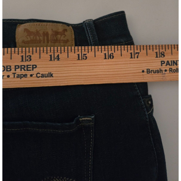Levi's 512 Skinny Jeans Mens 34x31 Dark Wash Slim Fit Stretch Denim - Picture 7 of 9